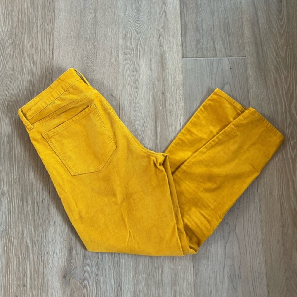 Old Navy Rockstar Super Skinny High Rise Mustard Yellow Corduroy Pants  Size 12